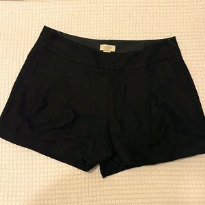 J. Crew Factory Pleated Cotton Linen Shorts, Size 0